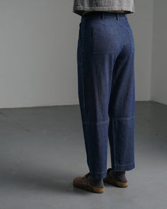 Bibico Margate relaxed seam detail jean Indigo Denim