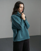 Load image into Gallery viewer, Biubico Adela merino lambswool roll neck Hunter
