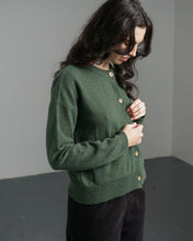 Load image into Gallery viewer, Bibico Mira cropped merino lambswool cardigan Rosemary
