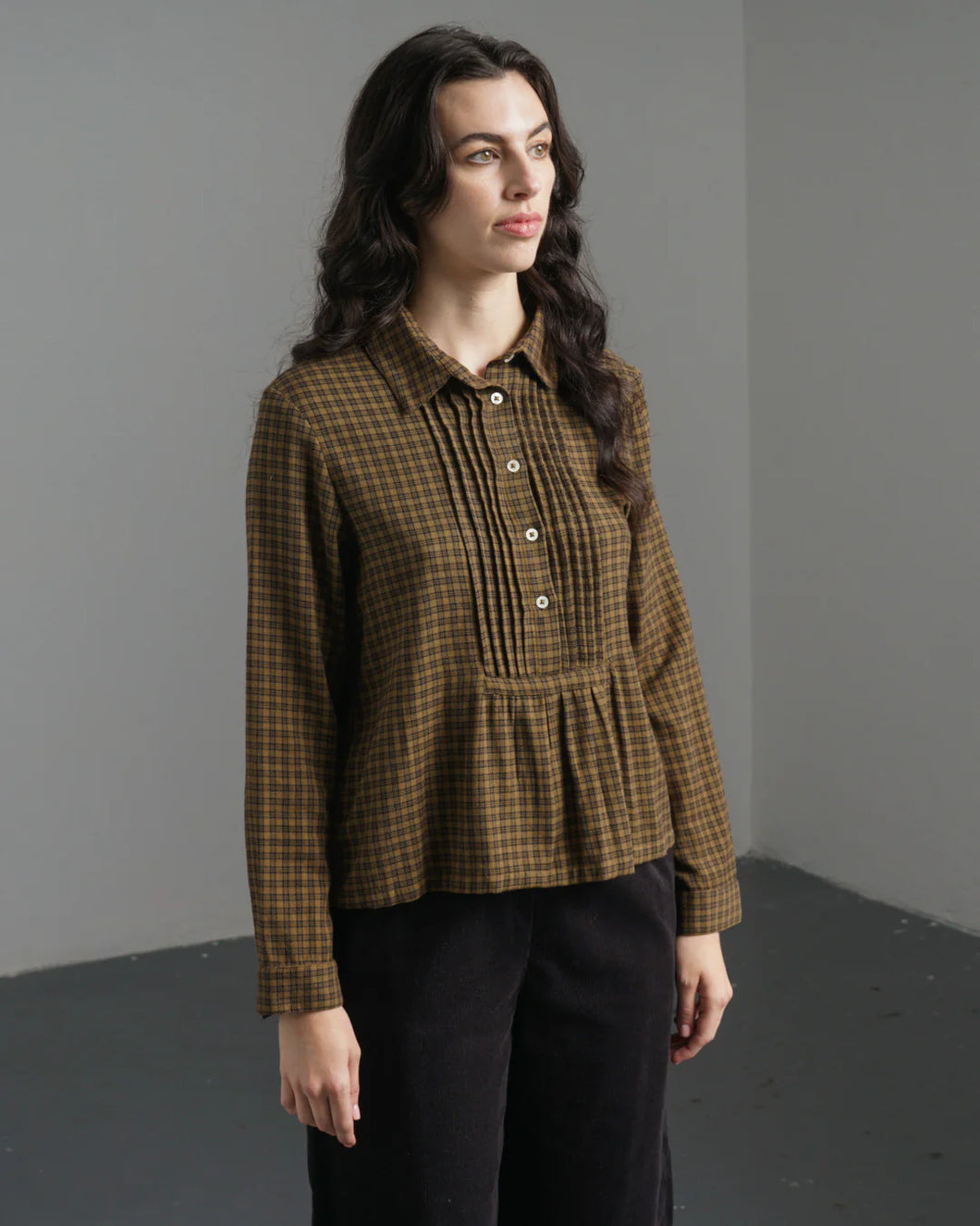 Bibico Hanna bib shirt Flannel Check