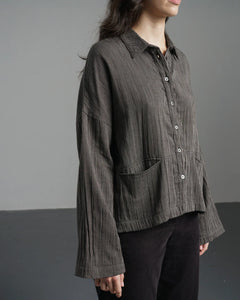 Bibico Anya painters shirt Grey Pinstripe