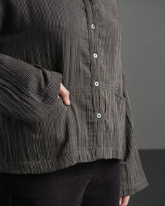 Bibico Anya painters shirt Grey Pinstripe
