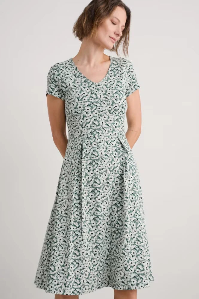 Seasalt Pier view jersey dress Daisy Nettle