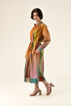 Load image into Gallery viewer, Orfeo Rosario colour woven stripe dress Shiny - CW CW 
