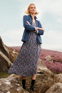 Seasalt Maggie dress Floral Moor Maritime
