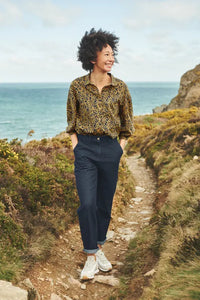 Seasalt Swan Creek blouse Folk Meadow Kelp