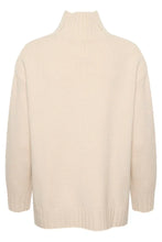 Load image into Gallery viewer, Part Two Lilye seam detail high neck jumper Birch
