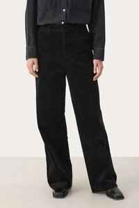 Part Two Clarisse corduroy trousers Black