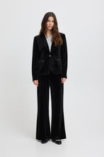 Load image into Gallery viewer, Ichi Velvetty Blazer Black
