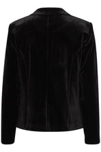 Load image into Gallery viewer, Ichi Velvetty Blazer Black
