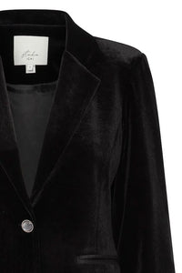 Ichi Velvetty Blazer Black