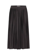 Load image into Gallery viewer, Ichi Wimsy pleated knitted skirt Black
