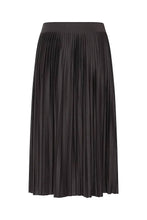 Load image into Gallery viewer, Ichi Wimsy pleated knitted skirt Black
