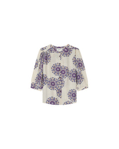 Grace & Mila Manoline garland print shirt Lilac