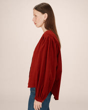Load image into Gallery viewer, Grace &amp; mila Suri corduroy oversized shirt Terracotta
