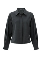 Load image into Gallery viewer, YAYA Batwing blouse with angled seams Oyster Black
