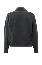 Load image into Gallery viewer, YAYA Batwing blouse with angled seams Oyster Black
