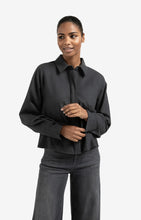 Load image into Gallery viewer, YAYA Batwing blouse with angled seams Oyster Black
