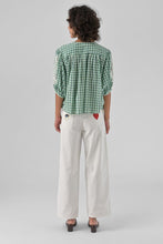 Load image into Gallery viewer, Orfeo Adrian Check blouse with lace - CW CW 
