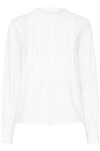 Part Two Filica embellished yoke shirt Bright White