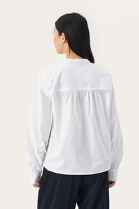 Part Two Filica embellished yoke shirt Bright White
