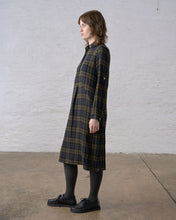 Load image into Gallery viewer, Bibico Alexa big check shirt dress Ink Olive
