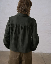 Load image into Gallery viewer, Bibico Ada textured micro check shirt Green
