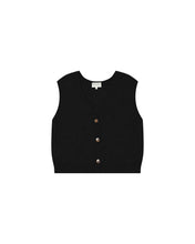 Load image into Gallery viewer, Grace &amp; Mila Santa mohair blend sleeveless cardigan Chocolate
