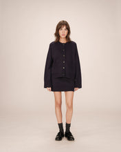 Load image into Gallery viewer, Grace &amp; Mila Sanson oversized patch pocket cardigan Marine
