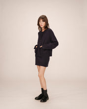 Load image into Gallery viewer, Grace &amp; Mila Sanson oversized patch pocket cardigan Marine
