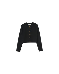 Grace & Mila Nabel metal button classic cardigan Noir