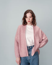 Load image into Gallery viewer, Grace &amp; Mila Nando jacquard cardigan Rose
