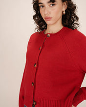 Load image into Gallery viewer, Grace &amp; Mila Sanders cropped cardigan Rouge
