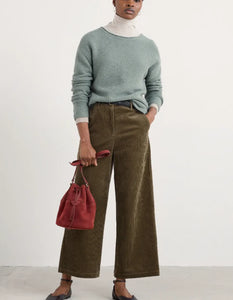 Seasalt Asphodel cord trouser Dark Seagrass