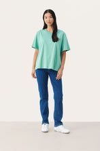 Load image into Gallery viewer, Part Two Anne loose fit T shirt Creme de Menthe

