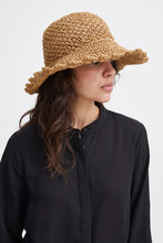 Load image into Gallery viewer, Ichi Sissi  flexible woven sunhat Doeskin
