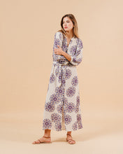Load image into Gallery viewer, Grace &amp; Mila Manille garland print maxi dress Lilac
