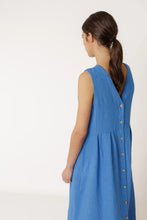 Load image into Gallery viewer, Indi &amp; Cold Reversible linen dress British Blue - CW CW 
