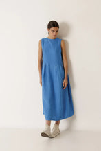 Load image into Gallery viewer, Indi &amp; Cold Reversible linen dress British Blue - CW CW 
