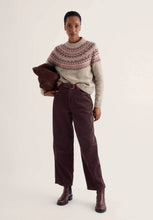 Load image into Gallery viewer, Seasalt Port Kinnis merino jumper Shingle Bay Dark Rose Mix
