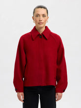 Load image into Gallery viewer, Selected Femme Liva wool blend jacket Equestrian Red
