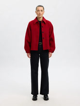 Load image into Gallery viewer, Selected Femme Liva wool blend jacket Equestrian Red
