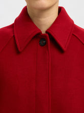 Load image into Gallery viewer, Selected Femme Liva wool blend jacket Equestrian Red
