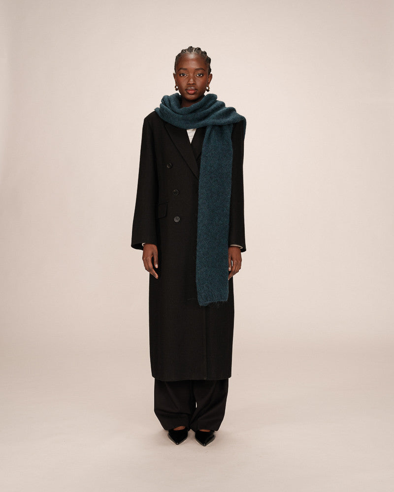 Grace & Mila Saldana Alpaca wool scarf Pine