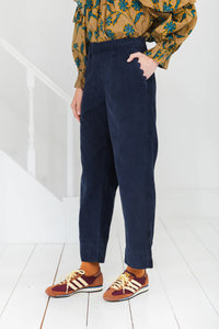 Bonté Edina ric rac cord trousers Navy