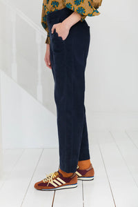 Bonté Edina ric rac cord trousers Navy