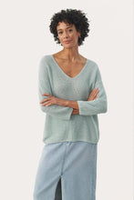 Load image into Gallery viewer, Part Two Etrona linen knit sweater Ether
