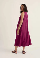 Load image into Gallery viewer, Seasalt Cresting Waves linen dress Dark Freesia - CW CW 
