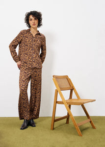 FRNCH Pelly Animal print soft trouser French Fauna