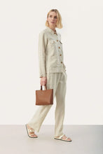 Load image into Gallery viewer, Part Two Elnora Utilitarian linen blazer French Oak
